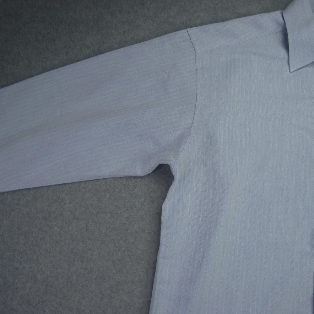 VALENTINO CHRISTY Paris Dress Shirt Mens 100 US Large Blue Button‎ Up LS - Picture 3 of 16